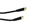 Leviton C5851-6GO RG59 Coaxial Cable with Molded on Gold F Connector Plugs on Each End, Black, 6-Foot