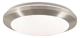 Eurofase 19591-018 Lucid 1-Light Flushmount, Aluminium/White