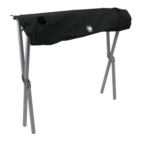 10T polyTAB Double Table camping Noir 110 x 70 x 70 cm