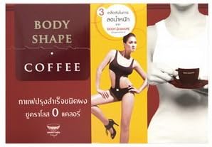 2x Body Shape Instant Coffee Mixed 15g. Pack 10sachets