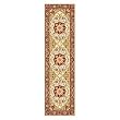 Safavieh LNH330A Lyndhurst Collection Ivory and Red Area Runner, 2-Feet 3-Inch by 16-Feet