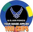 Custom Poker Chips: Put your image, Promotional Logo, or Design on a chip - 1,000 Full Color 14 gram Clay Composite poker chips