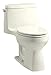 KOHLER K-3810-96 1.28 GPF Santa Rosa Comfort Height One-Piece Compact Elongated Toilet, Biscuit