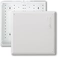 Leviton 47605-140 14" Structured Media Enclosure and Flush Mount Cover, Empty, White