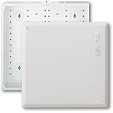 Leviton 47605-140 14" Structured Media Enclosure and Flush Mount Cover, Empty, White