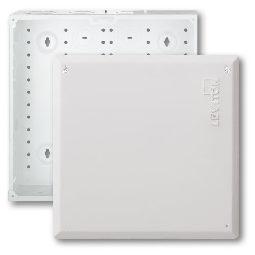 Connected Home SMC Structured Media Enclosure with Cover, 14Inch, White, 47605140 Enclosures