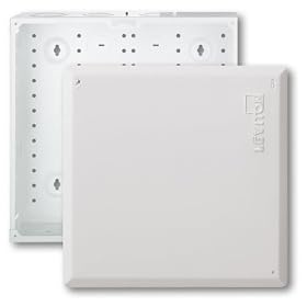 Leviton 47605-140 SMC 14-Inch Series, Structured Media Enclosure with Cover, White