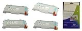ValuePack Set (4 Count): Includes EXPEDITED SHIPPING AT CHECKOUT With High Yield Replacement Brother Toner Cartridge for select Printers / Faxes Compatible with Brother HL2700CN, MFC-9420CN - Includes 1 Set of BLACK, MAGENTA, YELLOW and CYAN Remanufactured Cartridges plus 1 Package of 20 sheets, 4 x 6 inch Glossy Photo Papers
