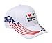 I Love/Heart Portuguese Water Dog Adult USA Flag Racing Flame Hat / Cap