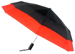 Red Black Leighton Falcon Automatic Windefyer Umbrella