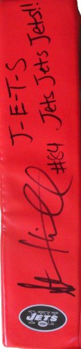 Stephen Hill Autographed New York Jets Logo Football End Zone Pylon Featuring "J-E-T-S. Jets Jets Jets!!!" Inscription! Proof Photo at Amazon.com