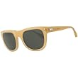Vestal Railways Adult Hand Formed Acetate Sports Sunglasses w/ Free B&F Heart Sticker Bundle - Polished Sea Smoke/Gray Green/Brushed Silver