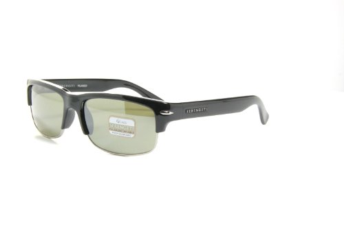 SERENGETI VASIO 7373 Shiny Black / 555nm Polarized Sunglasses On Sale