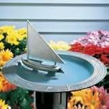 Sailboat Sundial Birdbath – Verdigris
