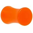 4 Gauge Orange Acrylic Saddle Plug