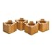 Wood Bed Lifters (Honey Oak) (4.5"D x 4.5"W x 4"H)