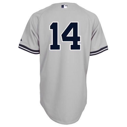 MLB Men's New York Yankees Curtis Granderson Six Button Authentic Road Jersey (Road Gray, 44/Large)