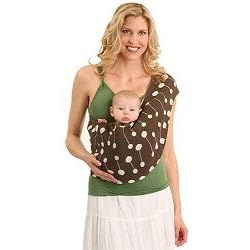 Balboa Serene Sling in Jacquard Rattle - Chocolate and Cream - Extra Large by Balboa Baby