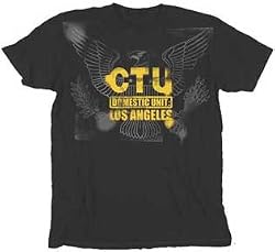 24 Twenty-Four CTU Eagle Washed Black T-shirt Tee