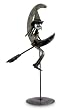 Iron statuette, 'Rustic Witch'