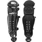 Rawlings Professional Leg Guards Black 17.5