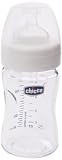 Produkt-Bild: Chicco 60042000080  - Glasflasche 150 ml mit Silikon-Sauger, normaler Flu&szlig;