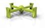 Kaboost Portable Chair Booster, Green