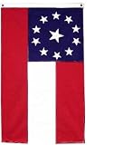 3x5 Polyester 11 Stars and Bars National Flag of the Confederacy