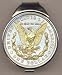 Reverse Morgan Silver Dollar (1878 - 1921) Two Tone U.S. Coin Spring Loaded Money Clip