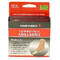Ankle Brace Nylon Bauer & Black 6161 - Medium 1 Each