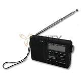 Eton Lextronix E1100 G1100 Digital World Receiver AM FM Shortwave Clock Radio Black Retail Electronics portable radio