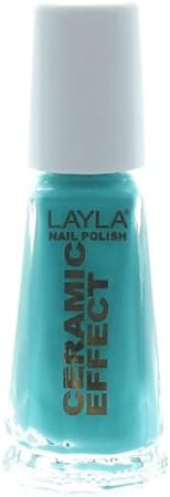 Layla Ceramic Effect Nail Polish in MIAMI GREEN