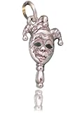 Beaucoup Designs Silver Over Pewter New Orleans Style Jester Mask Charm - MADE IN THE USA