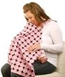 The Peanut Shell, Nursing Cover, Retro Pink