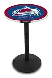 36" Colorado Avalanche Counter Height Pub Table - Round Base
