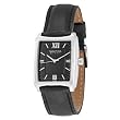 Nautica Men's Black Leather Strap Watch