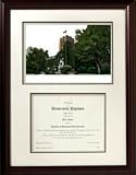 Graduate- University of Michigan Framed Lithograph With Diploma Opening