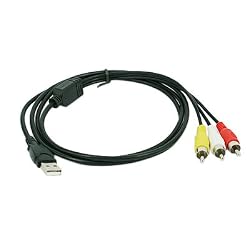 HDE&reg; 3 RCA to USB Cable