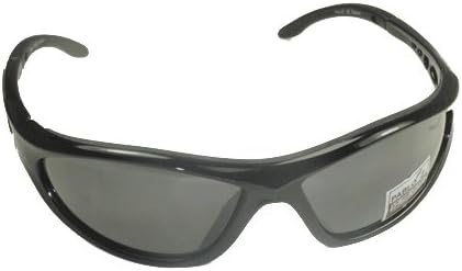 Pablo Z. Tr 90 Sport Sunglasses Broni - With Free Case (Shiny Black with Black Nose &amp; Tips Smoke Lens)