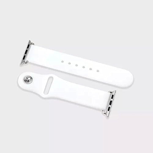 Apple Watch Band,Watch Strap Wrist,Flying Eagle Premium Soft Silicone Strap Band Wrist Band With Rose Gold W Metal Clasp for Apple Watch & Sport & Edition[38mm][Classic Buckle & Modern Buckle]White Strap