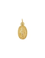 09.00x06.00 mm Miraculous Medal in 14K Yellow Gold