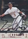 Eric Chavez, Oakland Athletics, 2001 Playoff Absolute Memorabilia Autographed Card