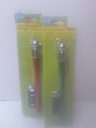 5 Piece Bicycle Tire Pressure Gauge Set of 2