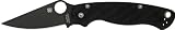 Spyderco ParaMilitary2 Black G-10 Black Blade PlainEdge Knife