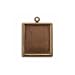 Vintaj Natural Brass Blank Rectangle Bezel Pendant 28 x 25mm (1)