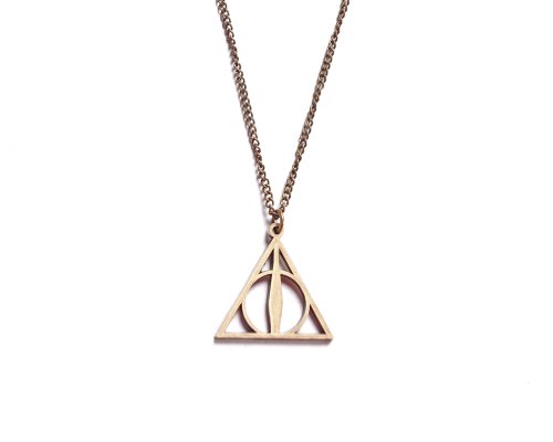 Harry Potter Deathly Hallows Necklace Costume Jewelry