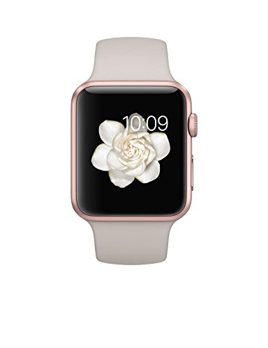Apple Watch Sport 42mm Rose Gold Aluminum Case with Stone Sport Band