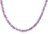 Sterling Silver Faceted Amethyst Necklace, 18