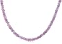 Sterling Silver Faceted Amethyst Necklace, 18"