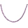 Sterling Silver Faceted Amethyst Necklace, 18"